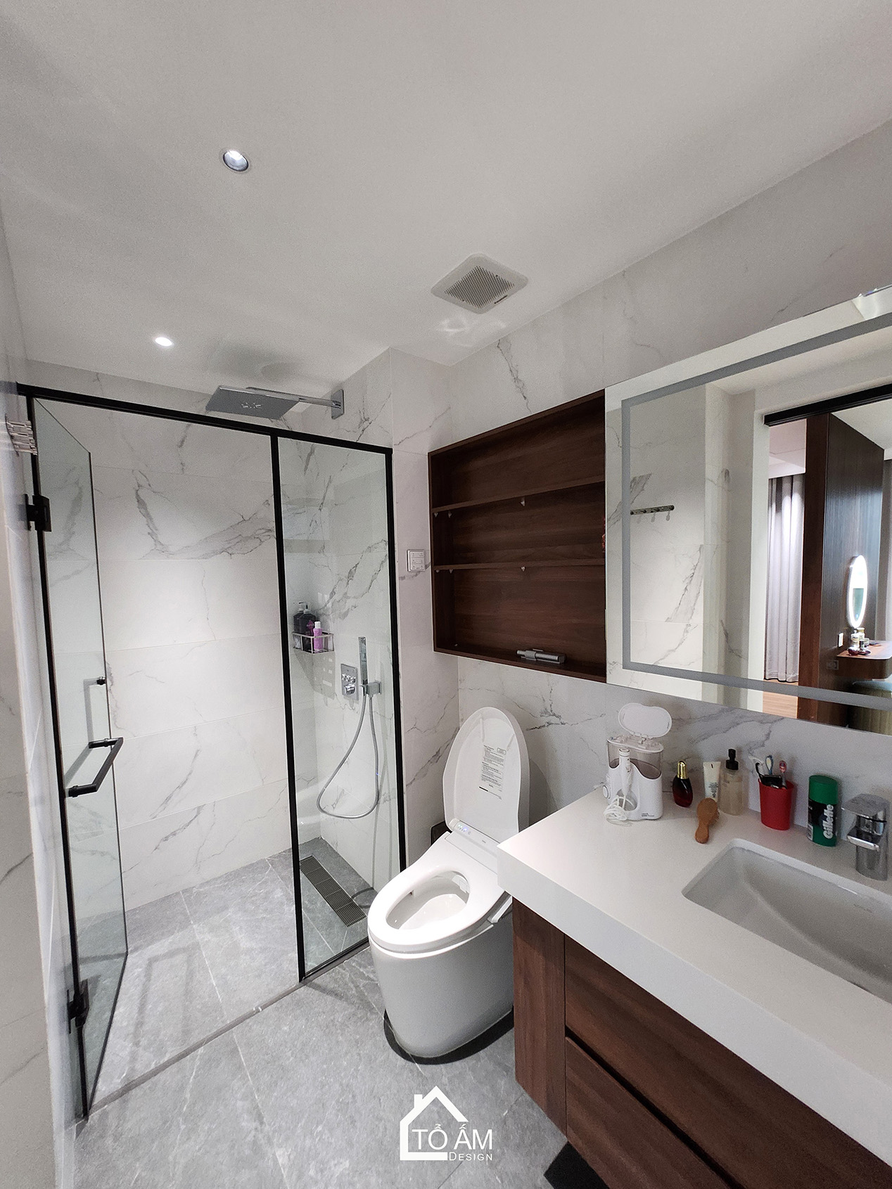 Phòng ngủ Master: An trú cảm xúc sau một ngày dài - Hoàn thiện Chung cư 2 ngủ tại Tòa Ciputra, Tây Hồ - Tổ Ấm Design 