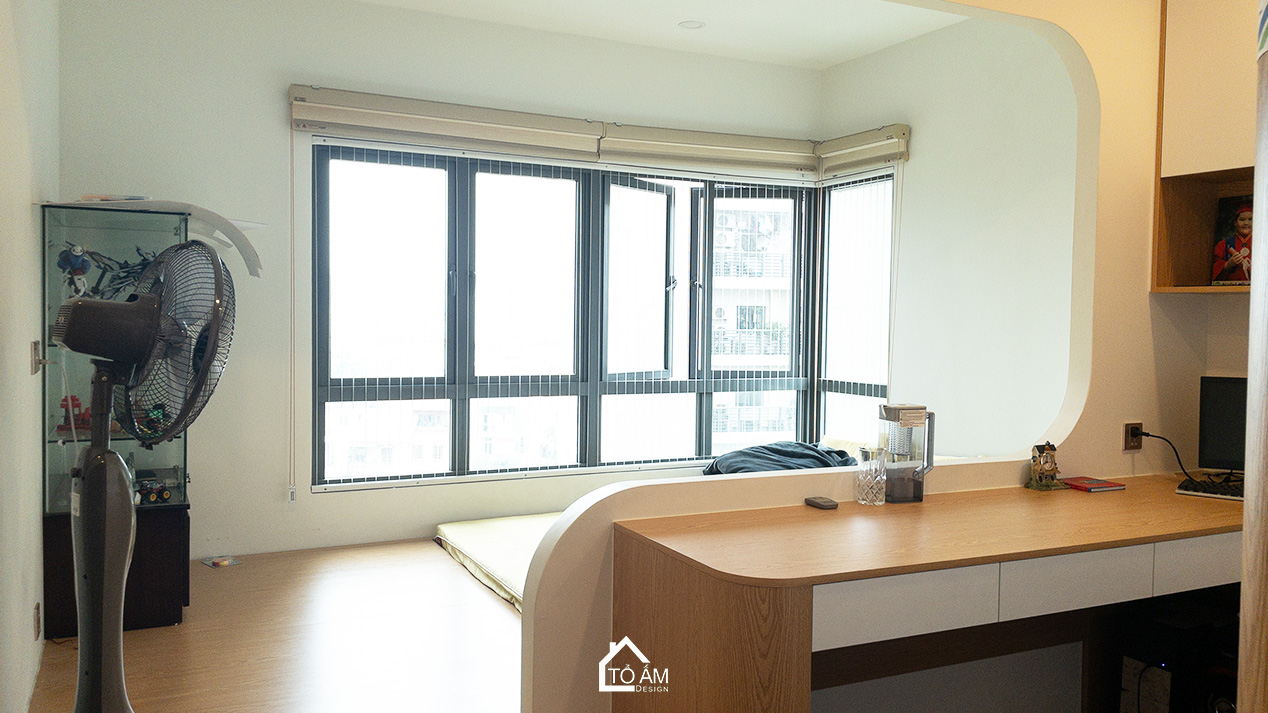 Phòng ngủ con trai 1 – năng động, tiện nghi, tràn cảm hứng - Hoàn thiện Chung cư đập thông 4 ngủ Hà Đông, Mulberry Land - Tổ Ấm Design