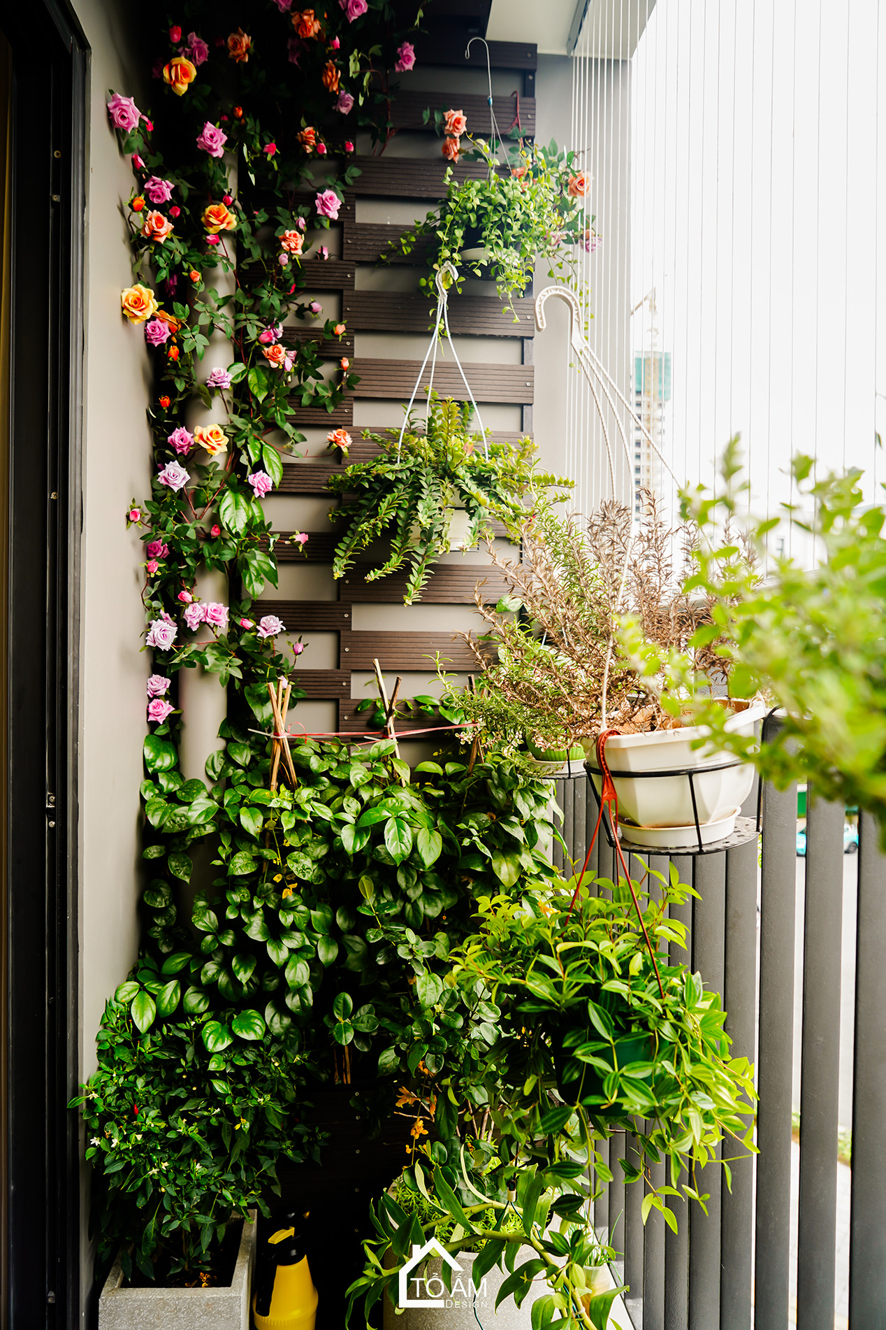 Ban công xanh: Nơi tâm hồn được chữa lành mỗi ngày - Hoàn thiện Chung cư 3 ngủ Zurich 1, Ocean Park - Tổ Ấm Design