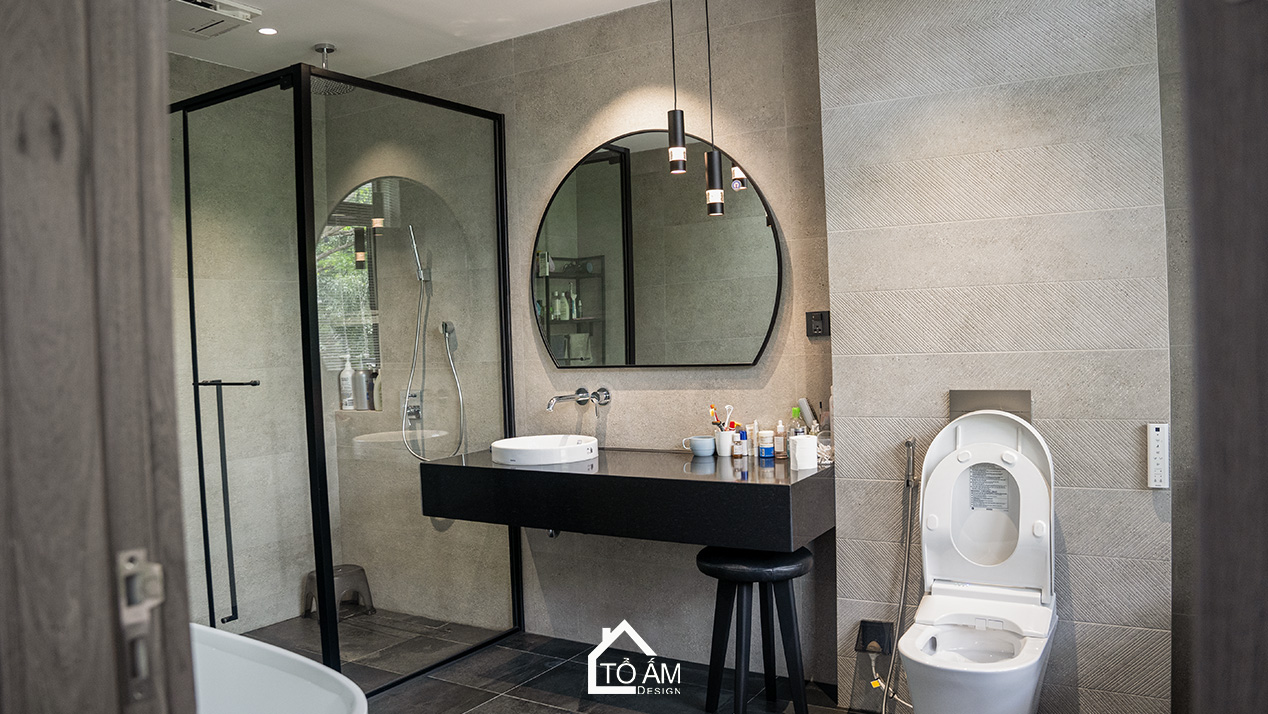 Phòng ngủ Master & khu thay đồ Biệt thự Gỗ Sồi Ecopark: Riêng tư – sang trọng – sâu lắng - Hoàn thiện công trình Biệt thự Gỗ Sồi Mỹ Ecopark - Tổ Ấm Design