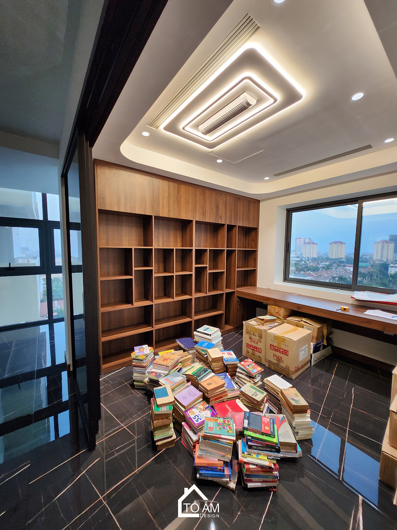 Phòng làm việc: Nơi nuôi dưỡng tri thức & sự tập trung - Hoàn thiện Chung cư 2 ngủ tại Tòa Ciputra, Tây Hồ - Tổ Ấm Design 