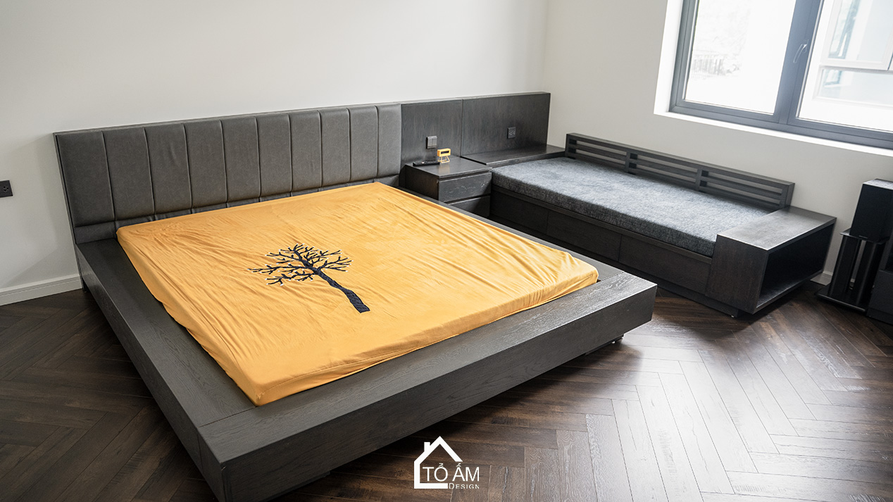 Phòng ngủ con gái: Dịu dàng – cảm xúc – sáng tạo - Hoàn thiện công trình Biệt thự Gỗ Sồi Mỹ Ecopark - Tổ Ấm Design