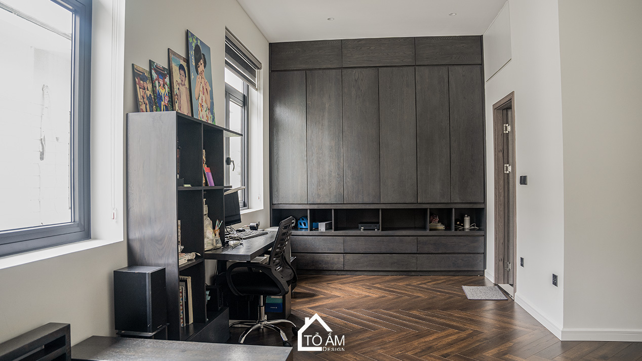 Phòng ngủ con gái: Dịu dàng – cảm xúc – sáng tạo - Hoàn thiện công trình Biệt thự Gỗ Sồi Mỹ Ecopark - Tổ Ấm Design