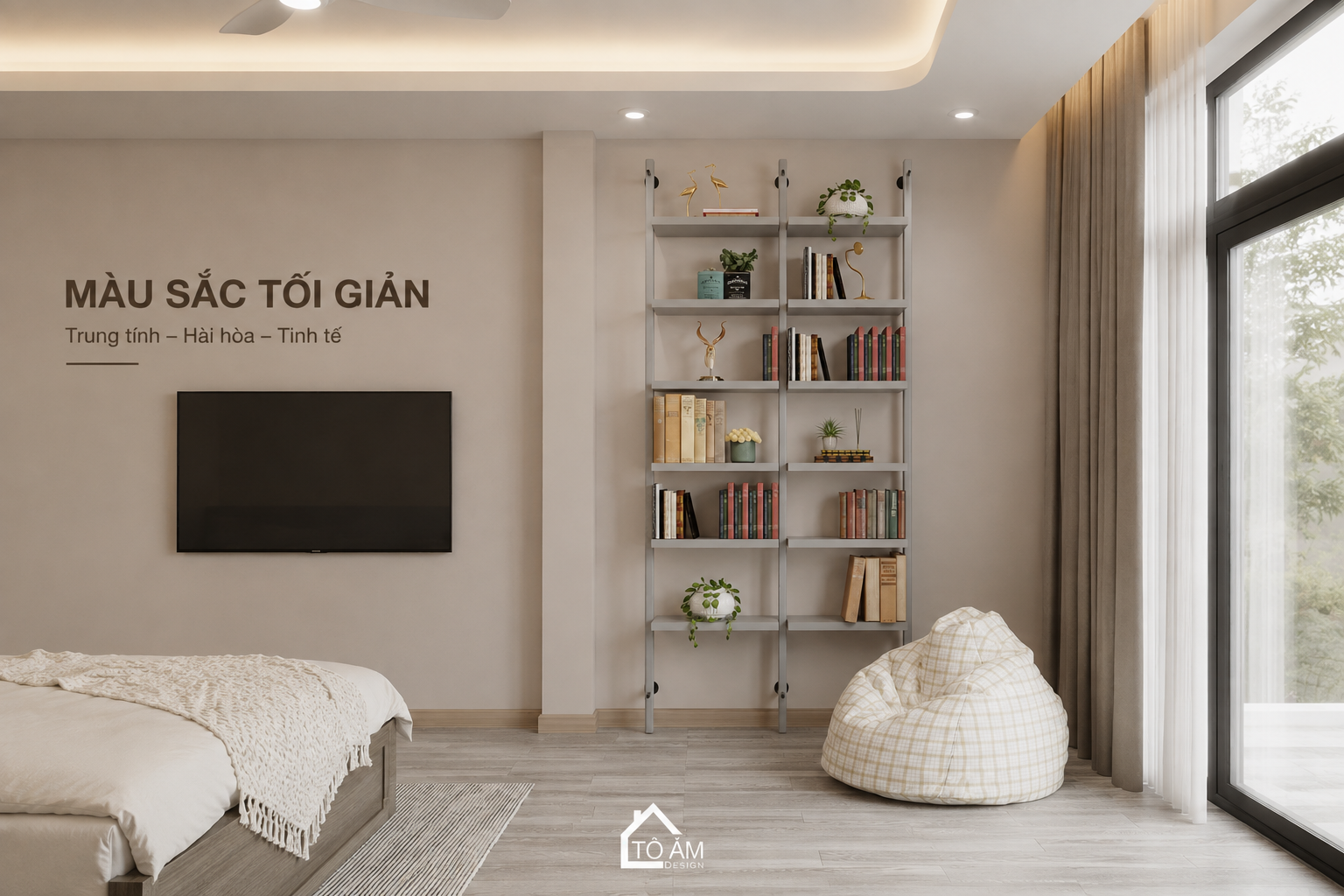 Màu sắc trong phong cách tối giản: Cách phối màu Minimalism
