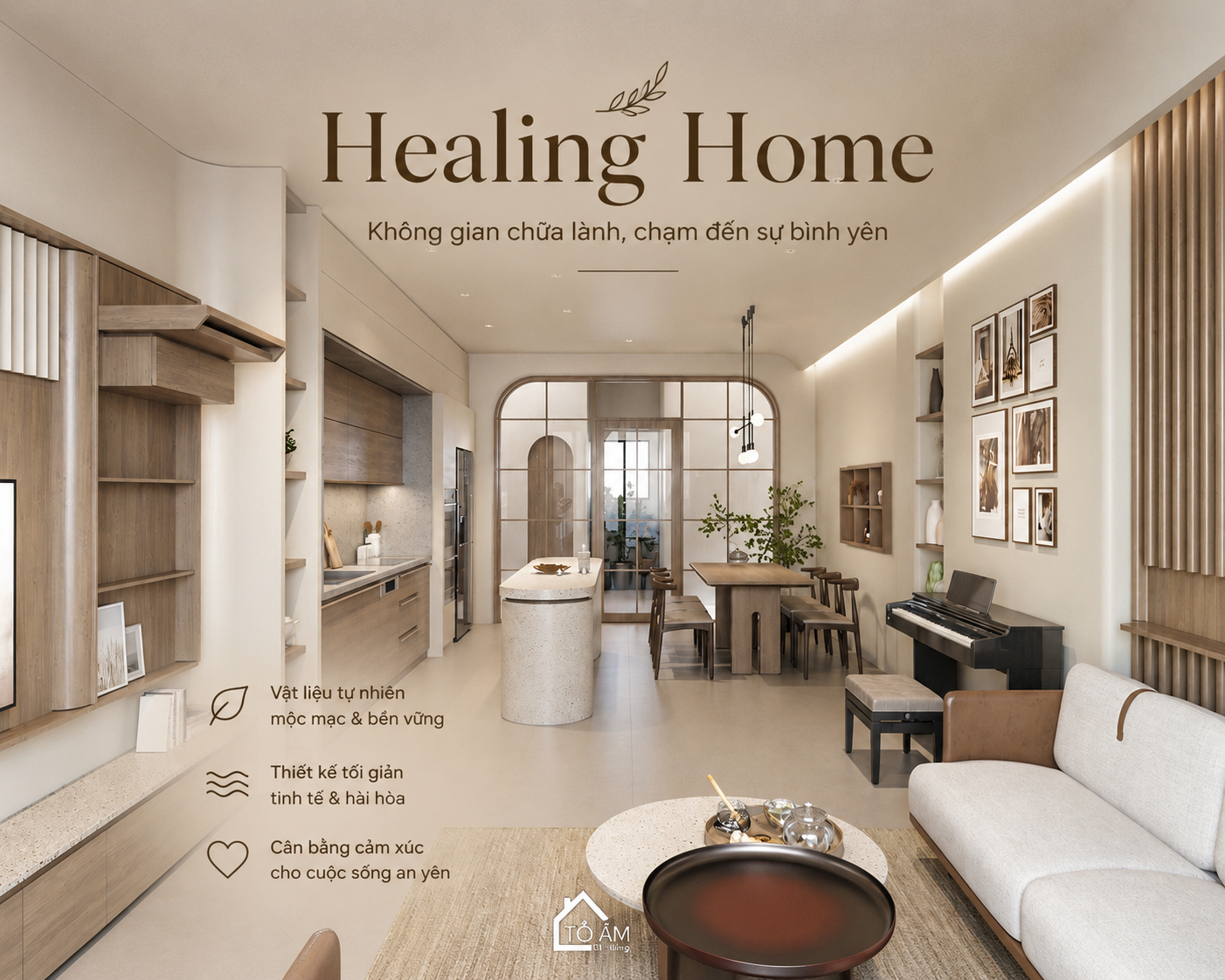 Thiết kế nội thất Healing Home: Kiến tạo không gian sống chữa lành