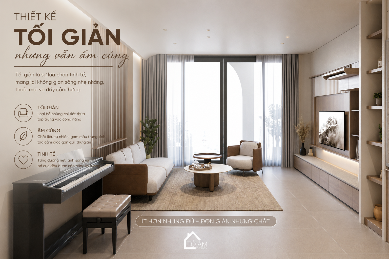 Thiết kế tối giản nhưng vẫn ấm cúng: 8 cách để nhà không lạnh