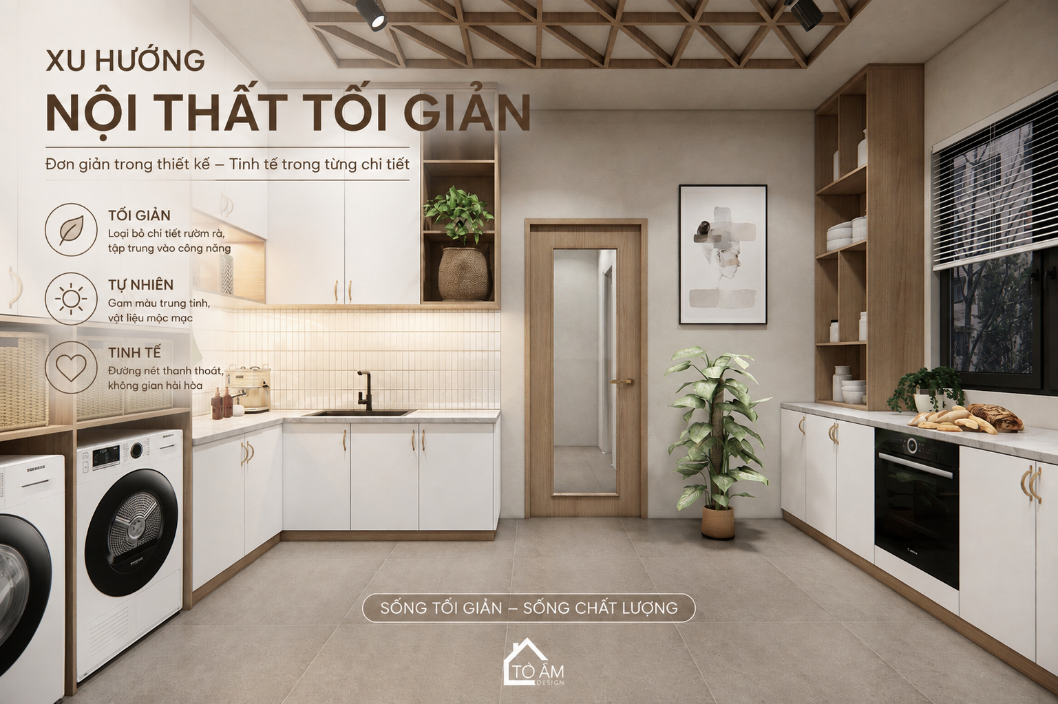 Xu hướng nội thất tối giản: 10 hướng thiết kế nổi bật